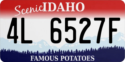 ID license plate 4L6527F