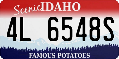 ID license plate 4L6548S