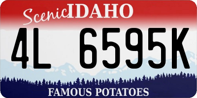 ID license plate 4L6595K