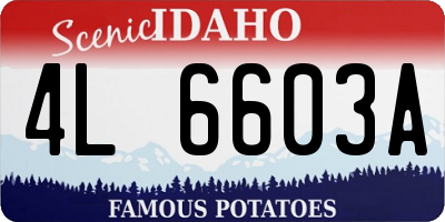 ID license plate 4L6603A