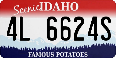 ID license plate 4L6624S