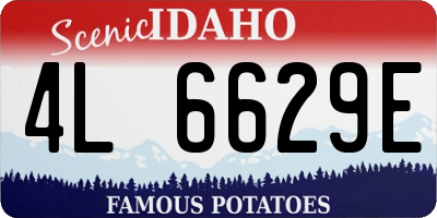 ID license plate 4L6629E