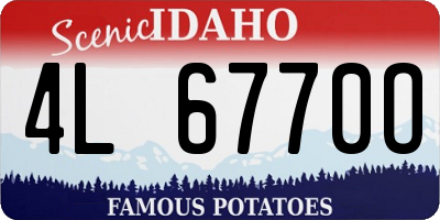ID license plate 4L6770O