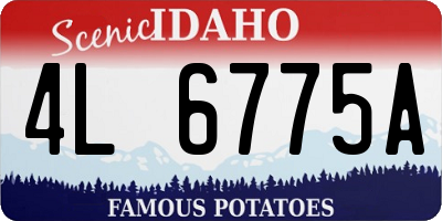 ID license plate 4L6775A
