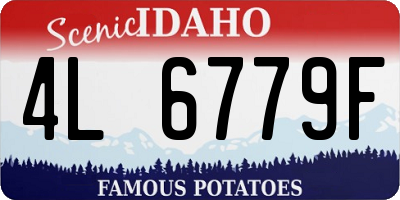 ID license plate 4L6779F