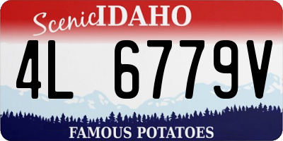 ID license plate 4L6779V