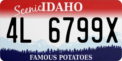 ID license plate 4L6799X