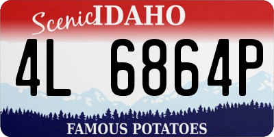 ID license plate 4L6864P