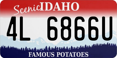ID license plate 4L6866U