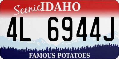 ID license plate 4L6944J