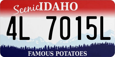 ID license plate 4L7015L