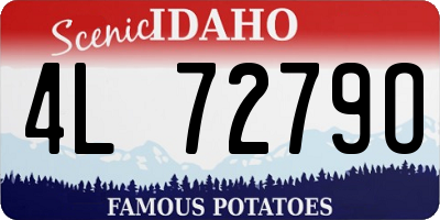 ID license plate 4L7279O