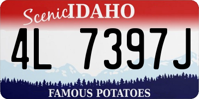 ID license plate 4L7397J