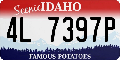 ID license plate 4L7397P