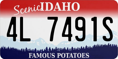ID license plate 4L7491S