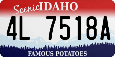 ID license plate 4L7518A