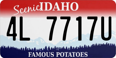ID license plate 4L7717U
