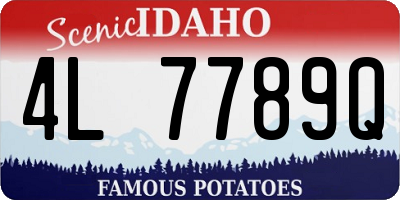 ID license plate 4L7789Q