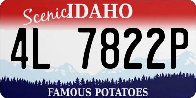 ID license plate 4L7822P