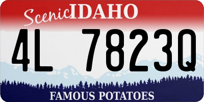 ID license plate 4L7823Q