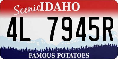 ID license plate 4L7945R