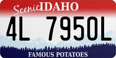 ID license plate 4L7950L