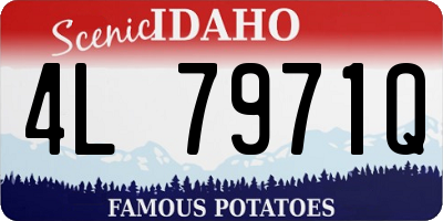ID license plate 4L7971Q