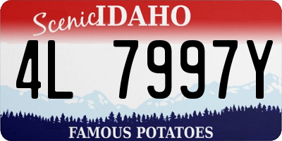 ID license plate 4L7997Y