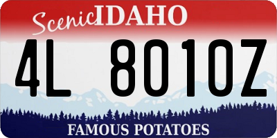 ID license plate 4L8010Z