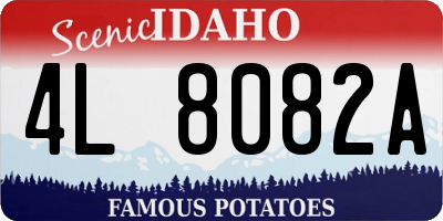 ID license plate 4L8082A