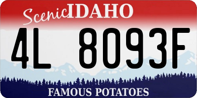 ID license plate 4L8093F