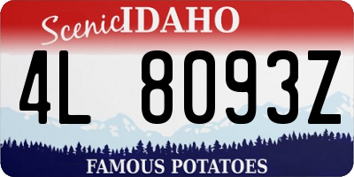 ID license plate 4L8093Z