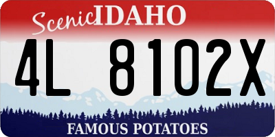 ID license plate 4L8102X