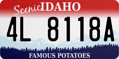 ID license plate 4L8118A