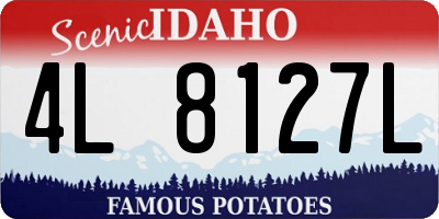ID license plate 4L8127L