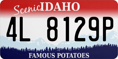 ID license plate 4L8129P