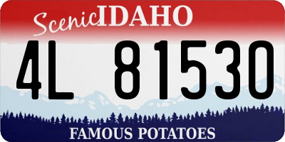 ID license plate 4L8153O