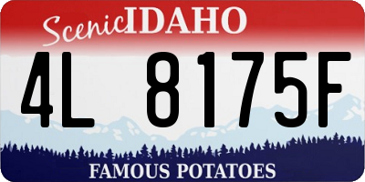ID license plate 4L8175F