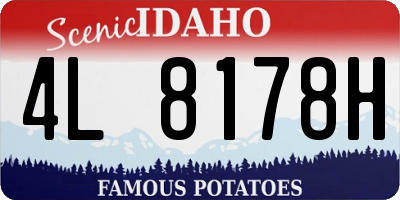 ID license plate 4L8178H
