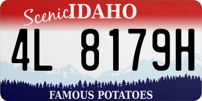 ID license plate 4L8179H