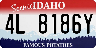 ID license plate 4L8186Y