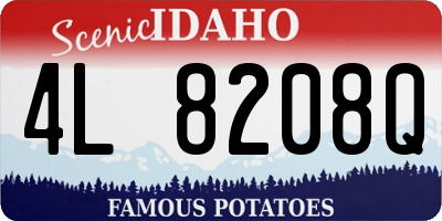 ID license plate 4L8208Q