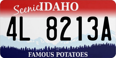 ID license plate 4L8213A