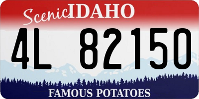 ID license plate 4L8215O