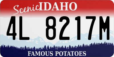 ID license plate 4L8217M