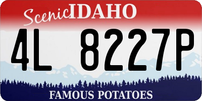 ID license plate 4L8227P