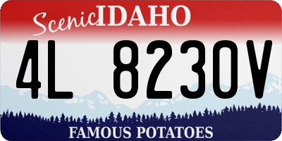 ID license plate 4L8230V