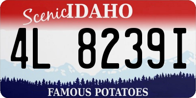 ID license plate 4L8239I