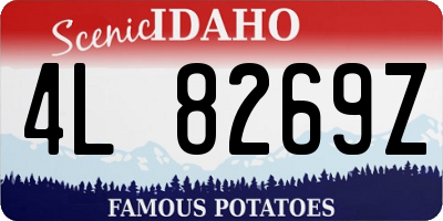 ID license plate 4L8269Z