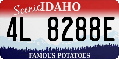 ID license plate 4L8288E